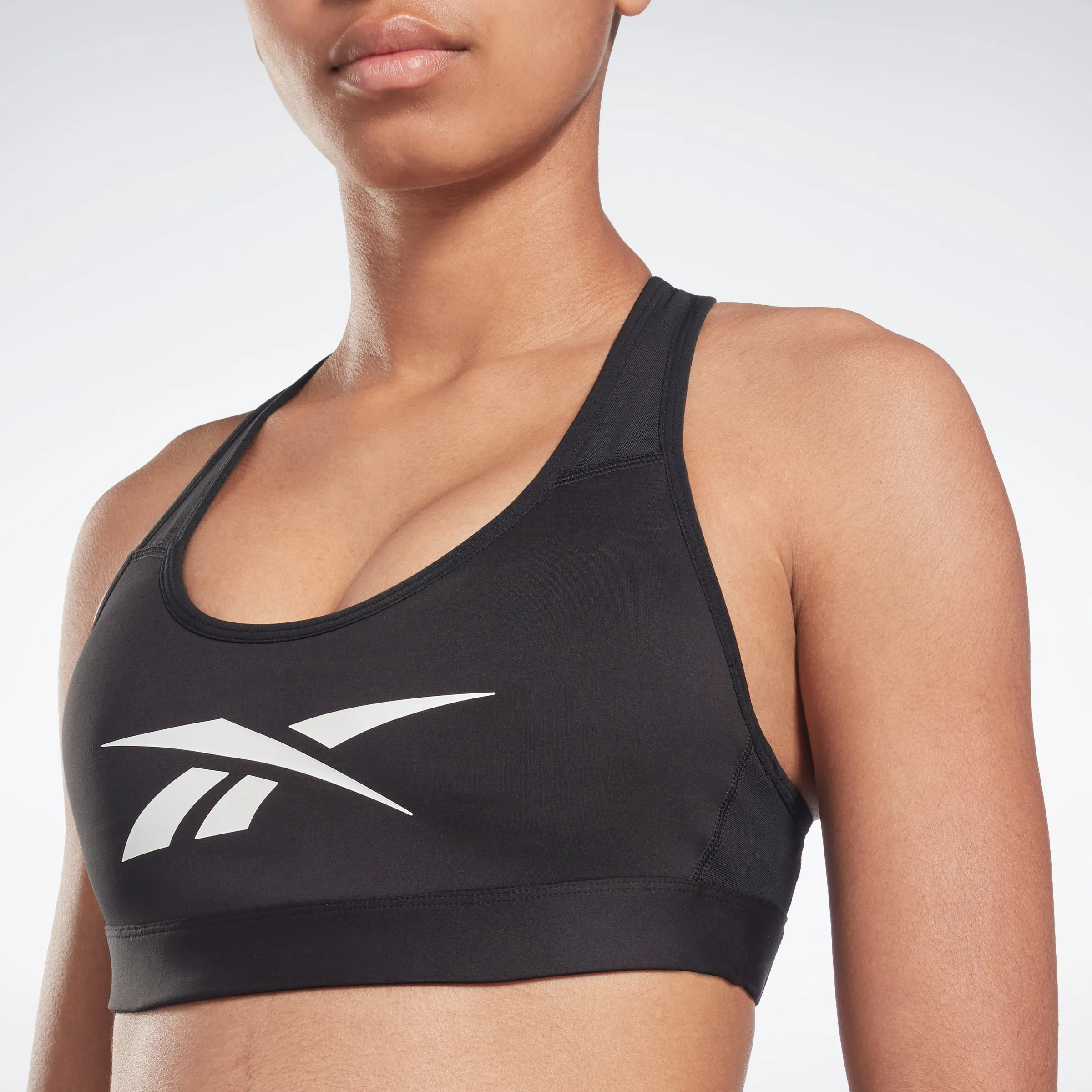 Reebok Lux Vector Racer Sports Bra Black