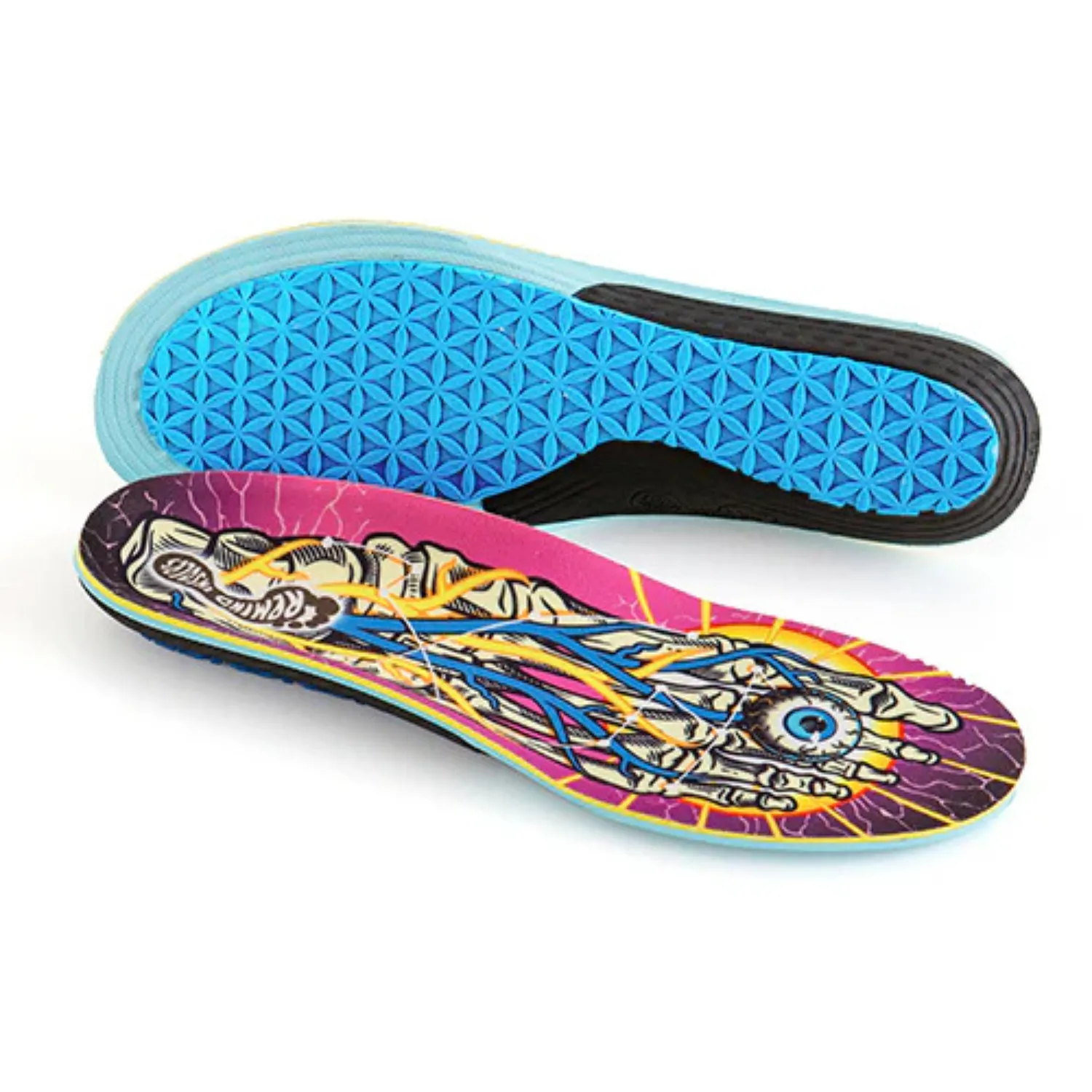 Remind Insoles Cush Reflexology 5.5MM Mid-High Arch Insoles