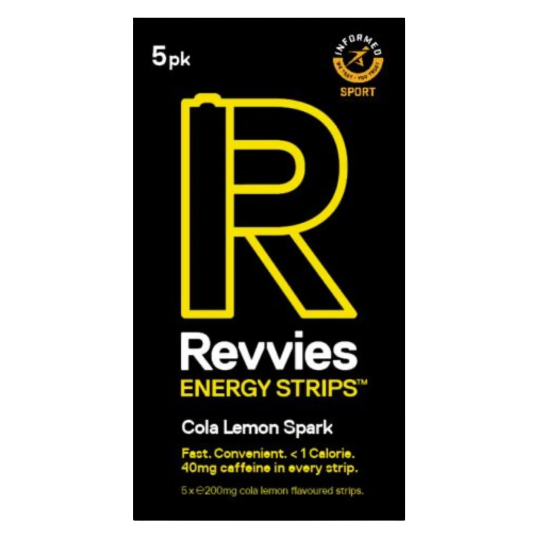 Revvies Energy Strips - 40mg Caffeine - Cola Lemon Spark