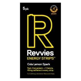 Revvies Energy Strips - 40mg Caffeine - Cola Lemon Spark