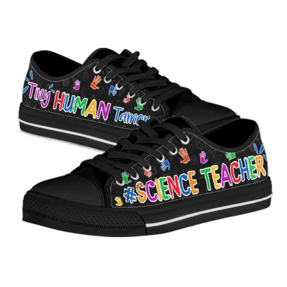 Science Teacher Tiny Human Tamer Low Top Shoes, Teacher Shoes, Low Top Sneakers