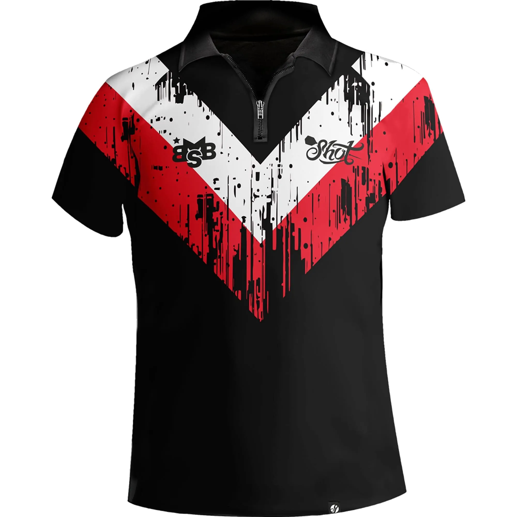 Shot Michael Smith Dart Shirt - Training Kit - Bully Boy - White Strip