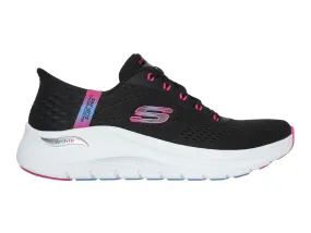 Skechers 150066 Slip-ins: Arch Fit 2.0 - Easy Chic - Black Hot Pink