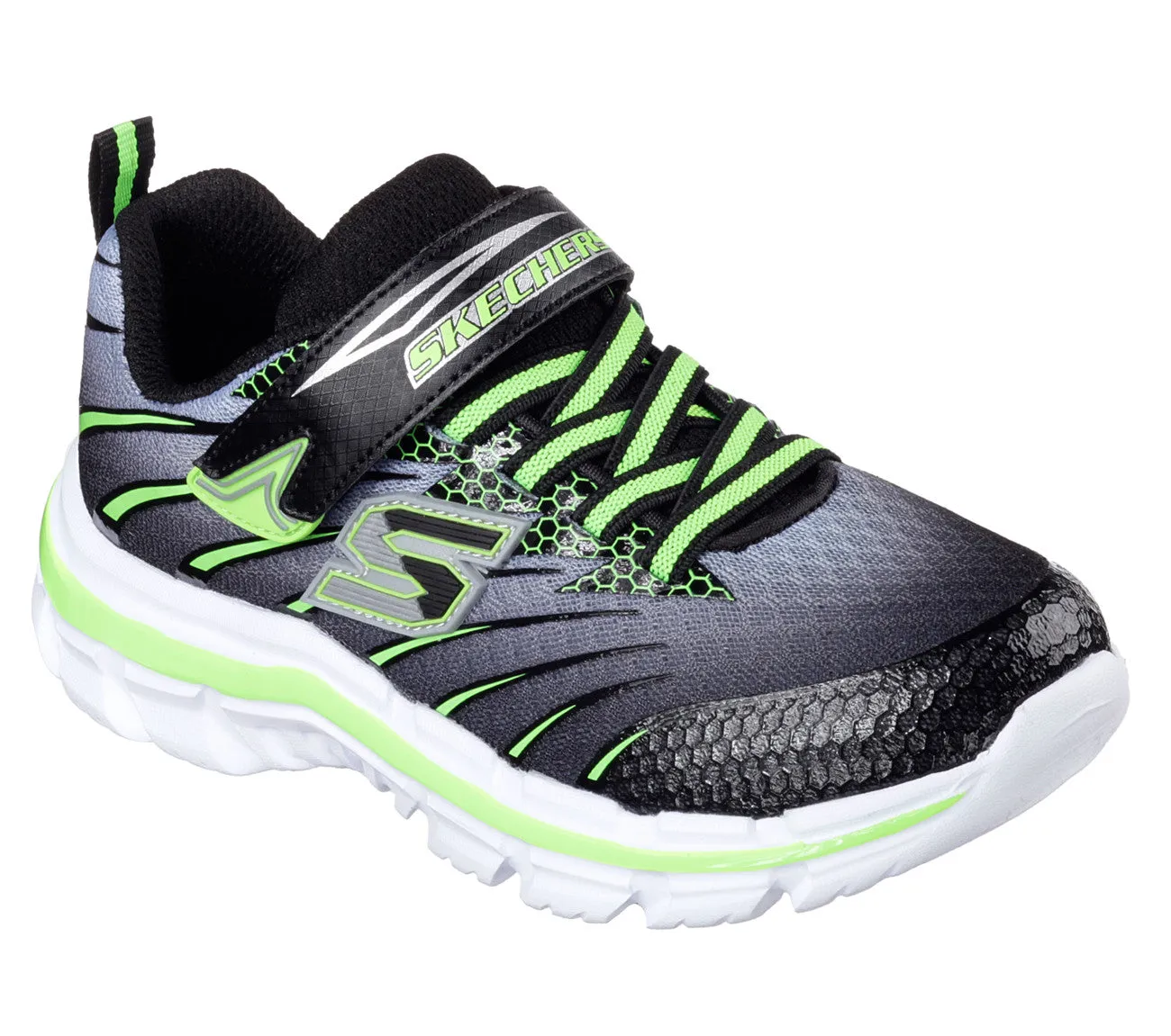 Skechers Black/Lime Nitrate Sneaker