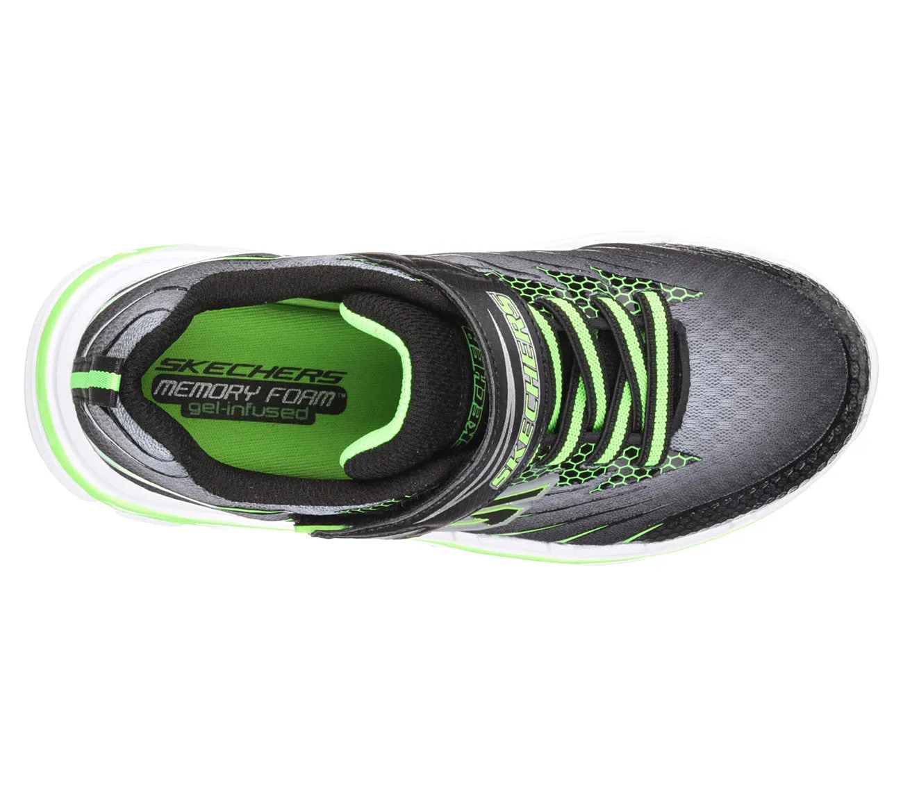 Skechers Black/Lime Nitrate Sneaker