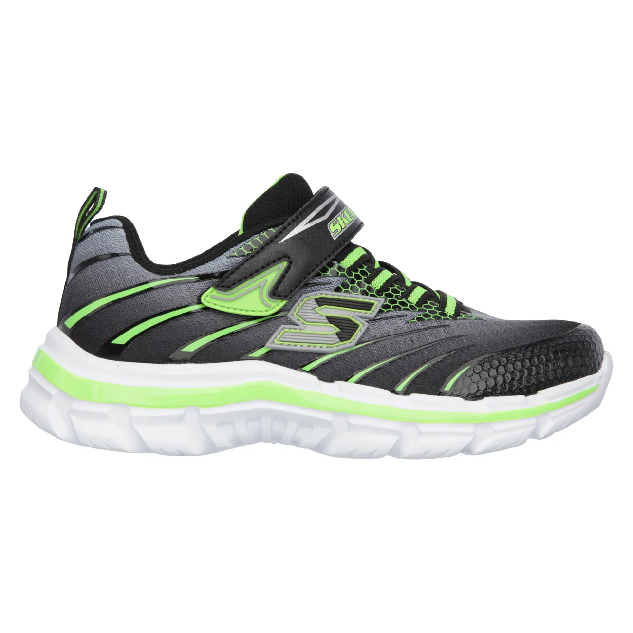 Skechers Black/Lime Nitrate Sneaker