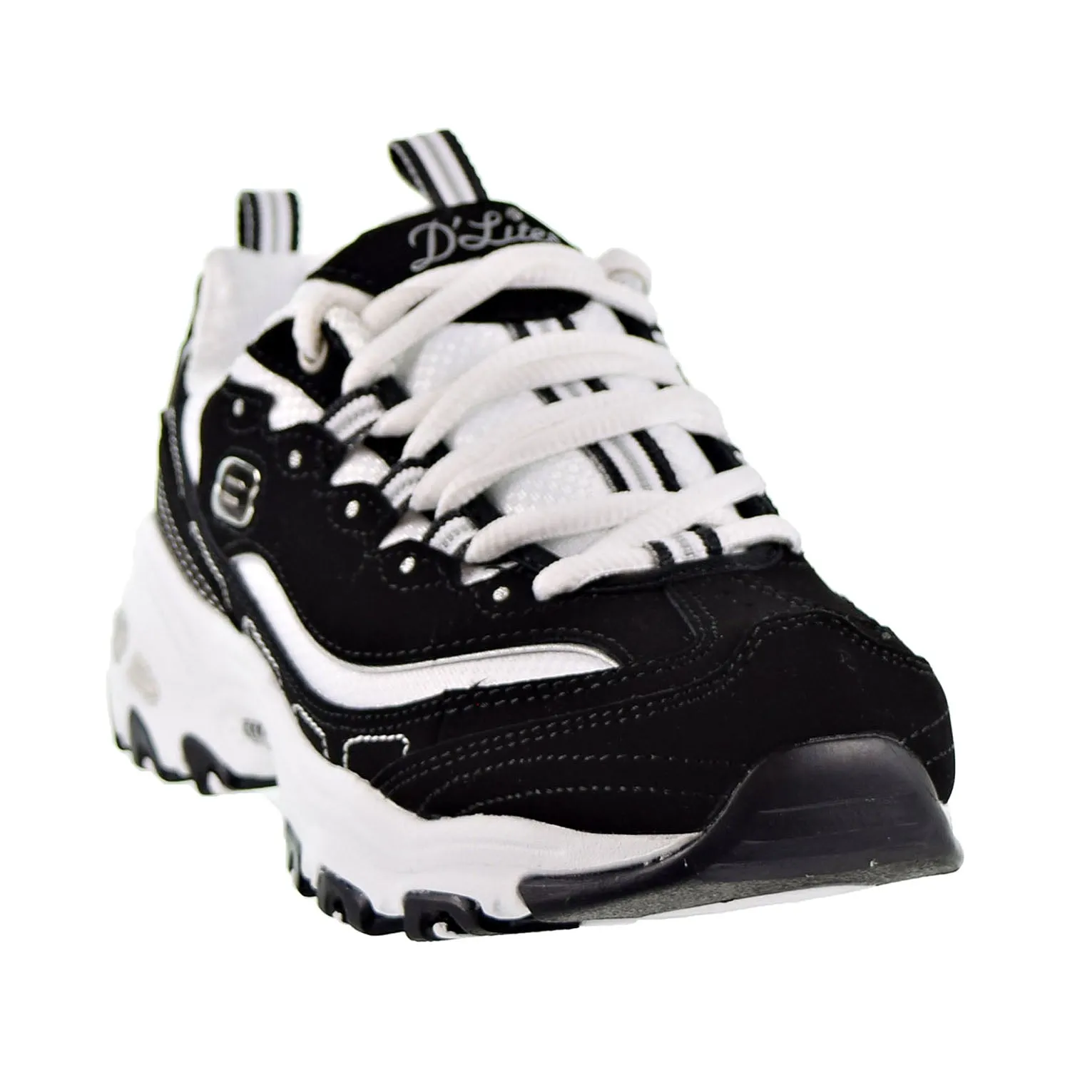 Skechers D'Lites Biggest Fan Memory Foam Women's Sneakers Black/White