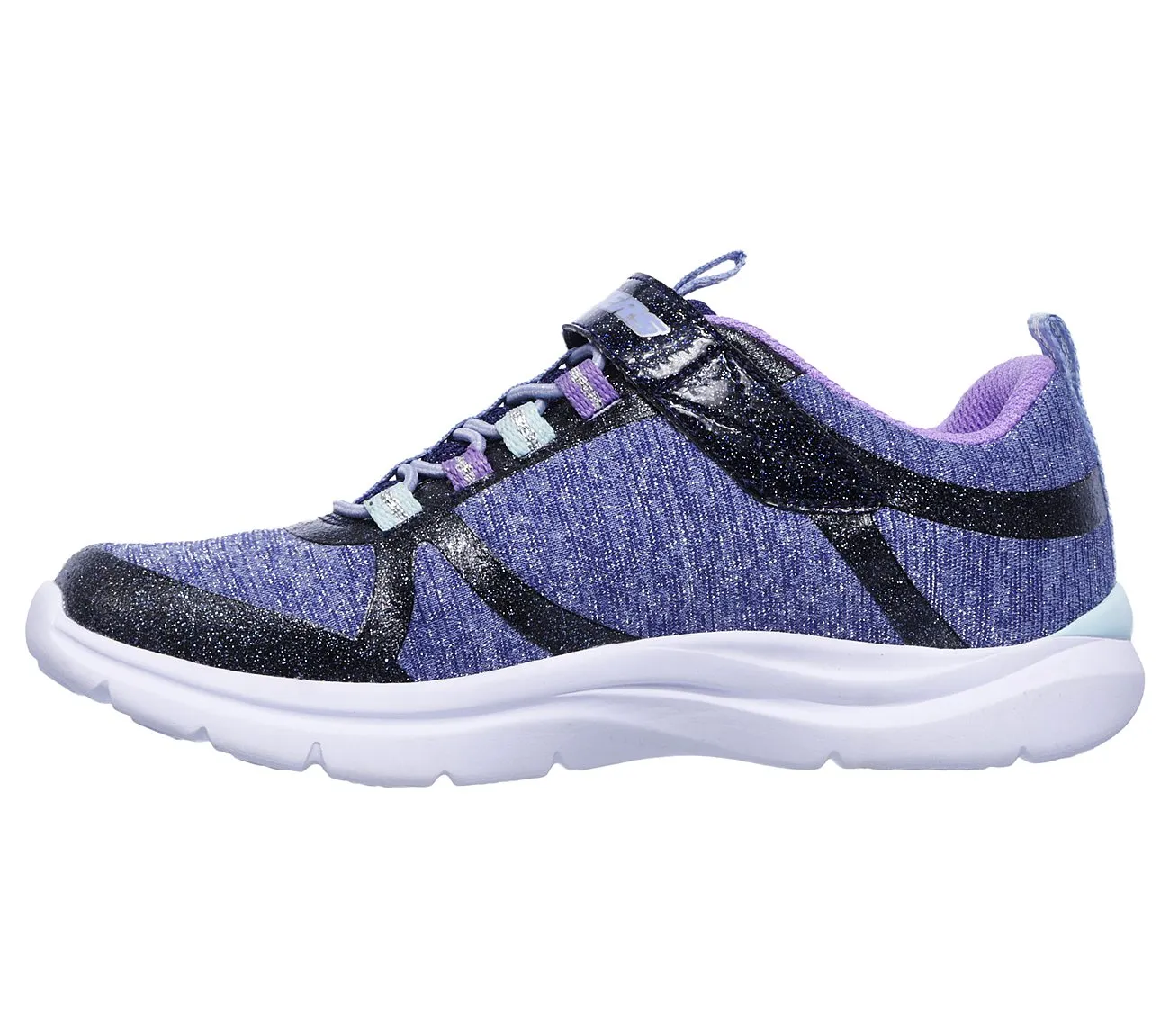 Skechers Navy/Multi Jazzy Jumpers Trainer Lite A/C Sneaker