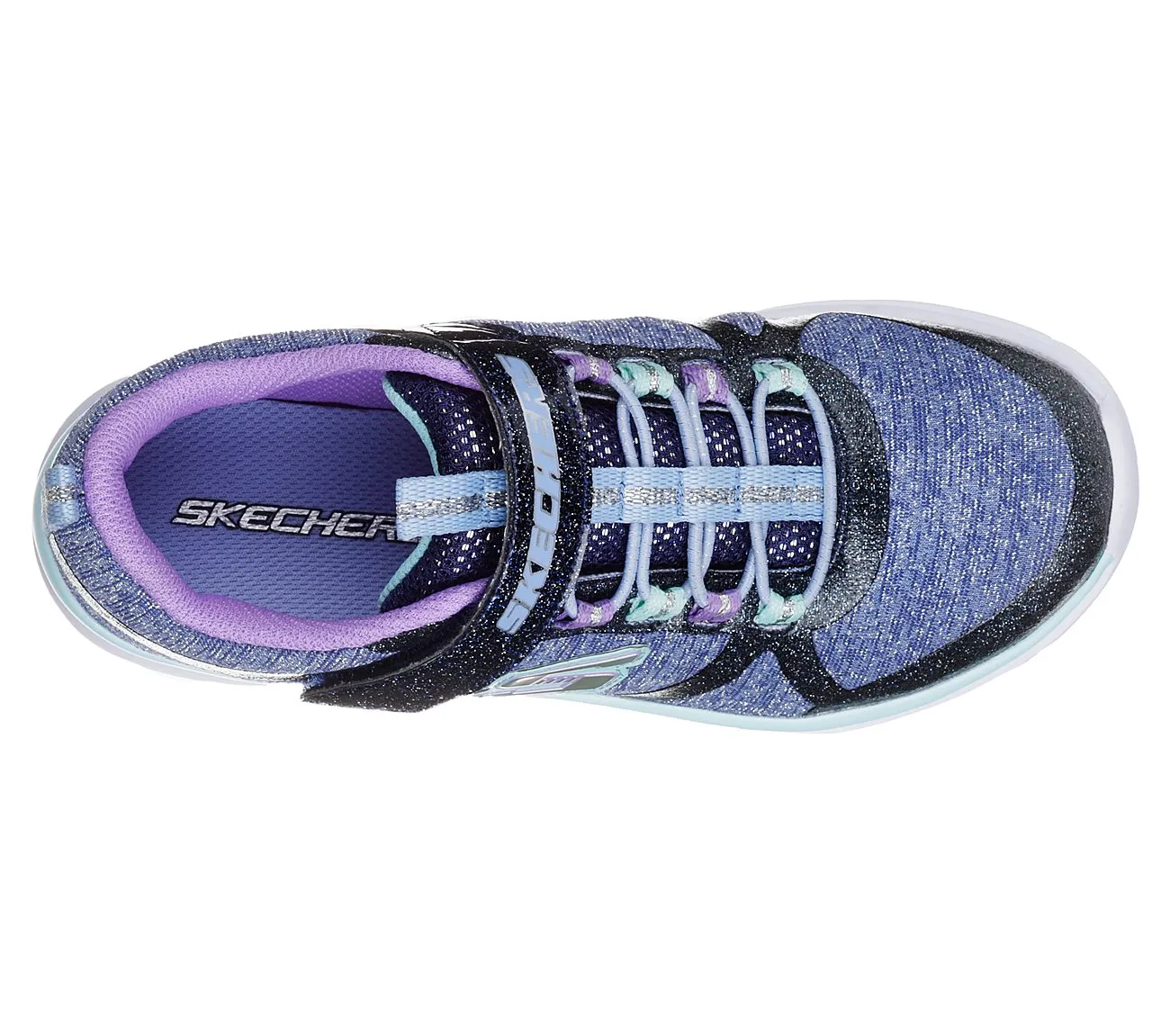 Skechers Navy/Multi Jazzy Jumpers Trainer Lite A/C Sneaker