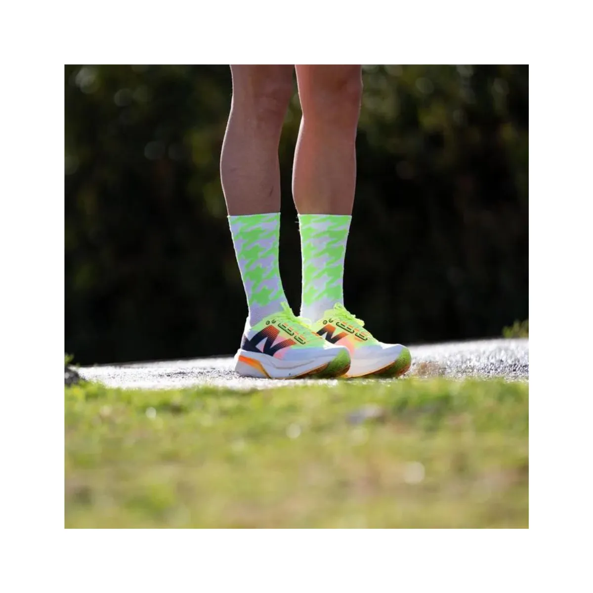 Sporcks Flow Green Socks White Green