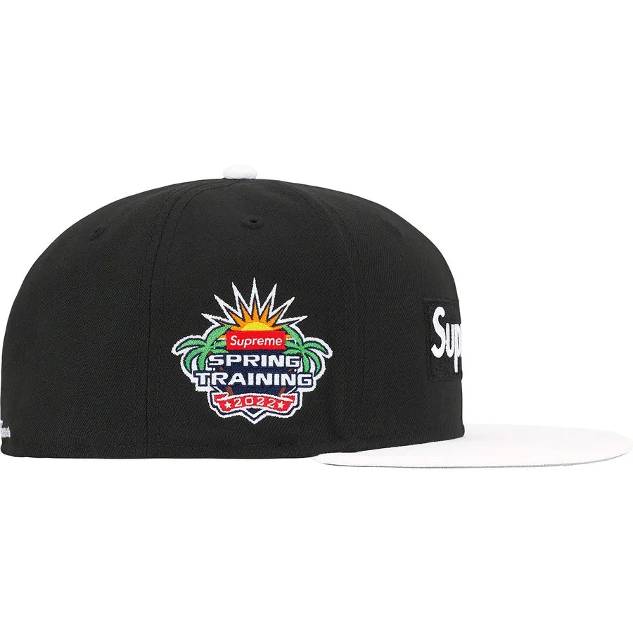 Supreme x New Era 2-Tone Spring Training Box Logo Black (Size 7 1/8)