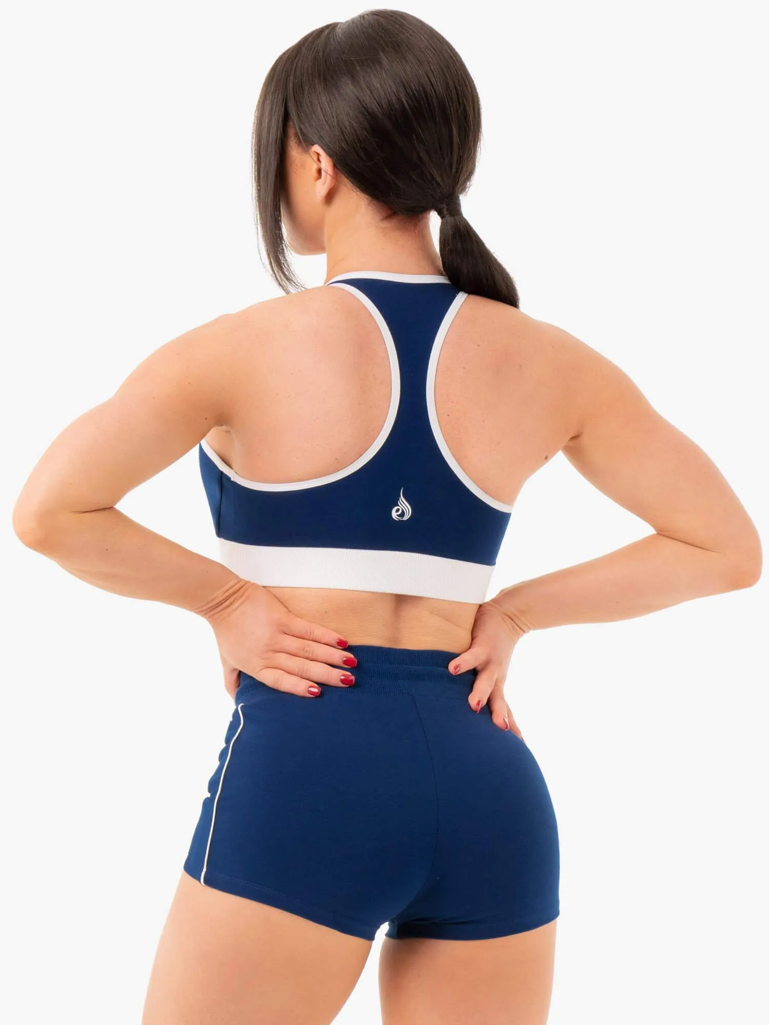 Track Sports Bra - Navy