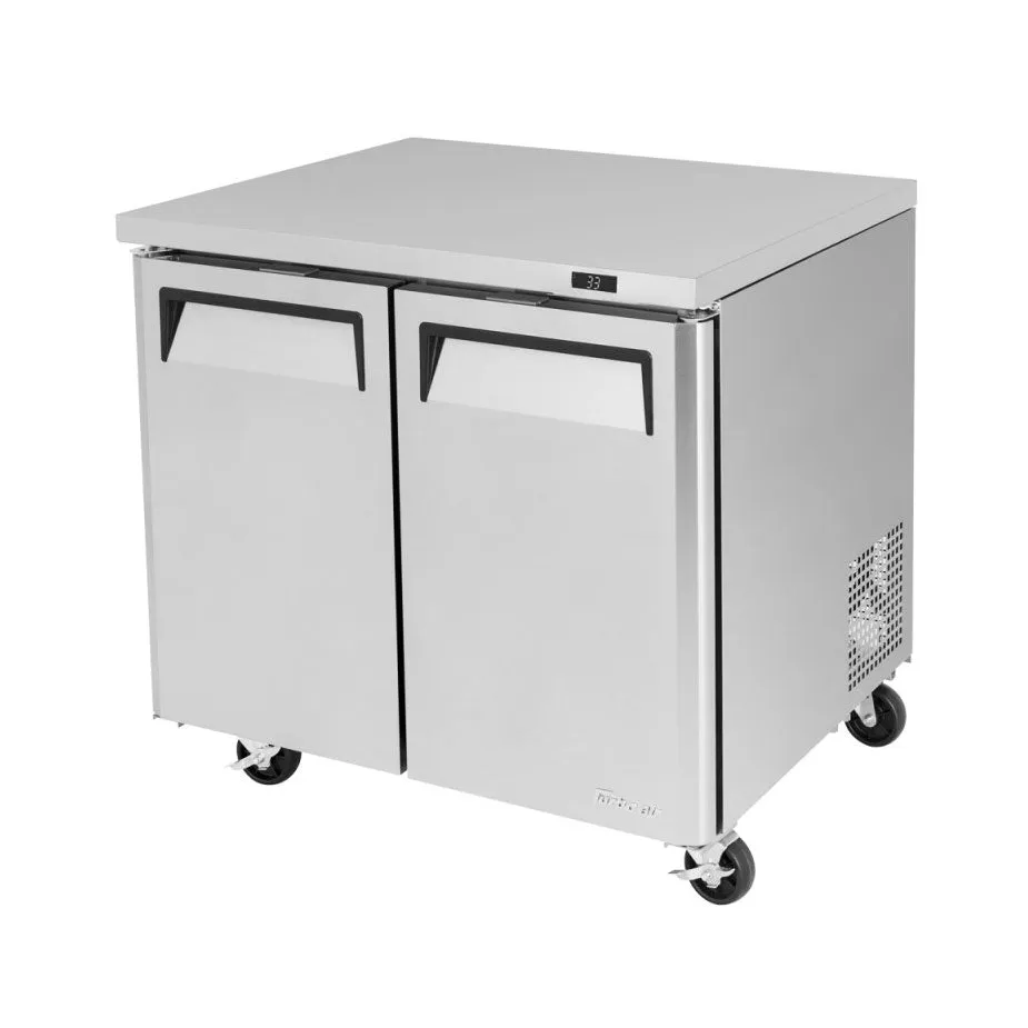 Turbo Air MUR-36-N6 M3 Series Solid 2 Door Undercounter Refrigerator, 36"