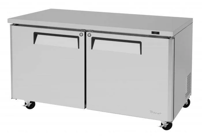 Turbo Air - MUR-60-N, 2 Solid Doors Undercounter Refrigerator