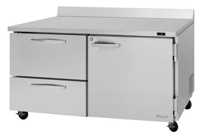 Turbo Air - PWF-60-D2R(L)-N, 1 Solid Door 2 Drawers Worktop Freezer