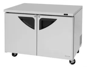 Turbo Air - TUF-48SD-N, 2 Solid Doors Undercounter Freezer