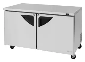 Turbo Air - TUR-60SD-N, 2 Solid Doors Undercounter Refrigerator