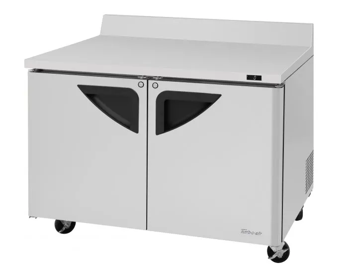 Turbo Air - TWF-48SD-N, 2 Solid Doors Worktop Freezer