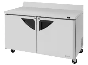 Turbo Air - TWF-60SD-N, 2 Solid Doors Worktop Freezer