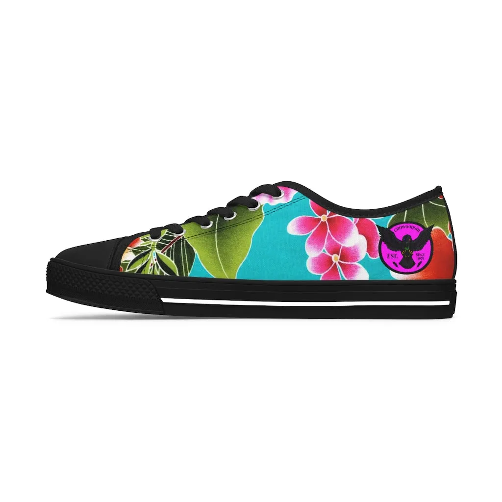 Women's Crowgodshi Flower Garden Low Top Sneakers