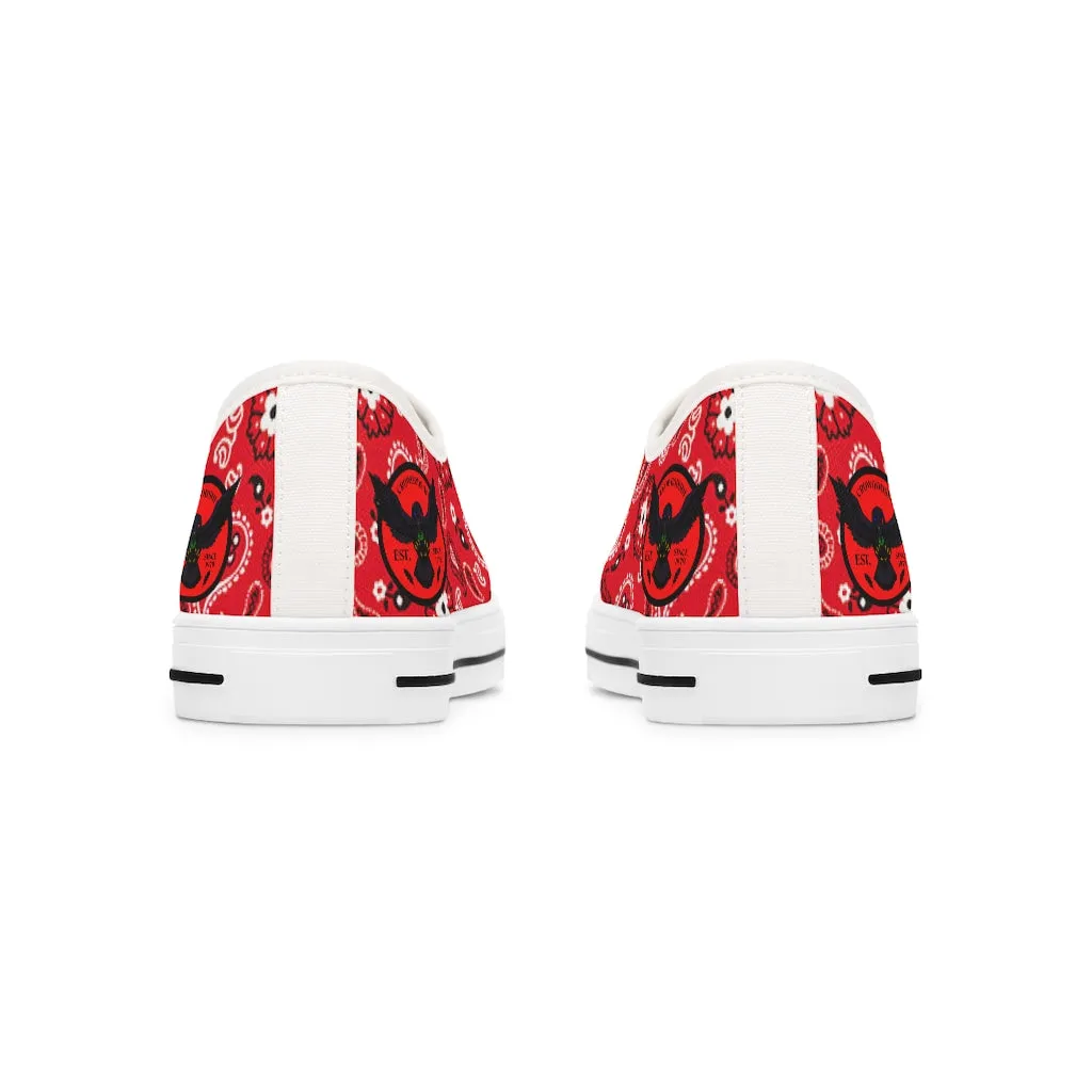 Women's Crowgodshi Red Colors Low Top Sneakers