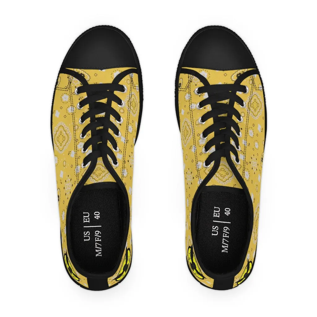 Women's Crowgodshi Yellow Colors Low Top Sneakers