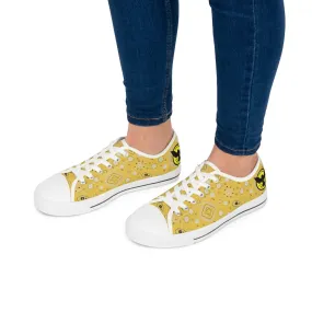 Women's Crowgodshi Yellow Colors Low Top Sneakers