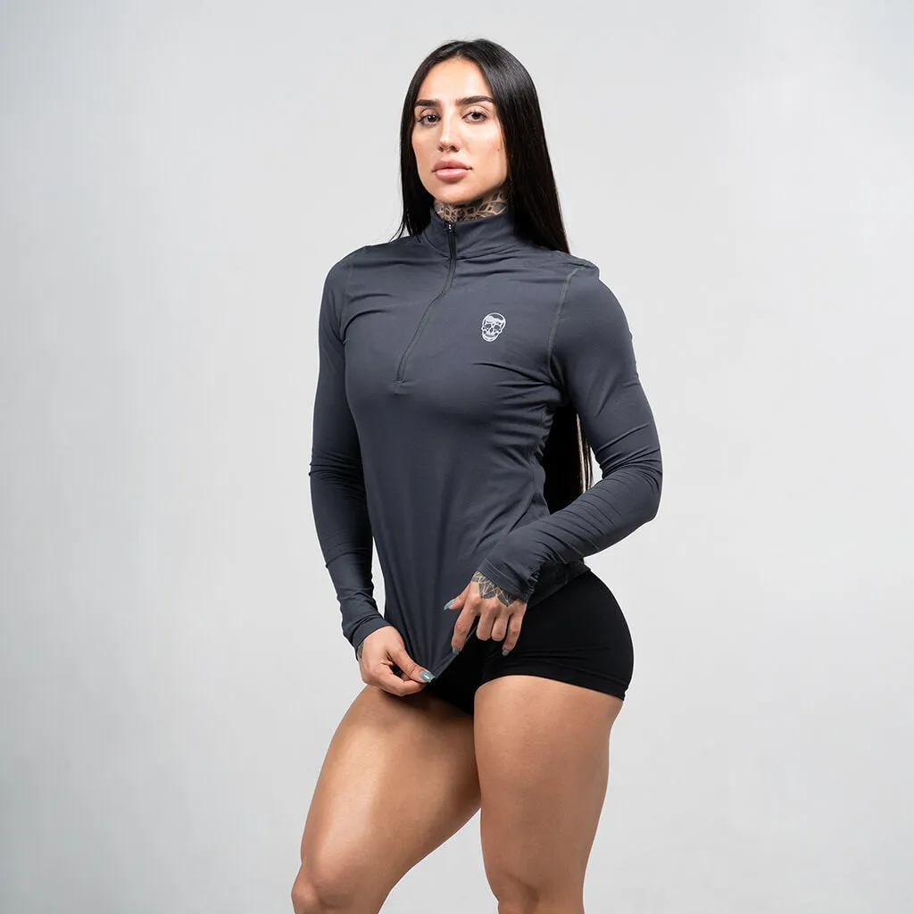 Women's Performance Quarter Zip - Obsidian