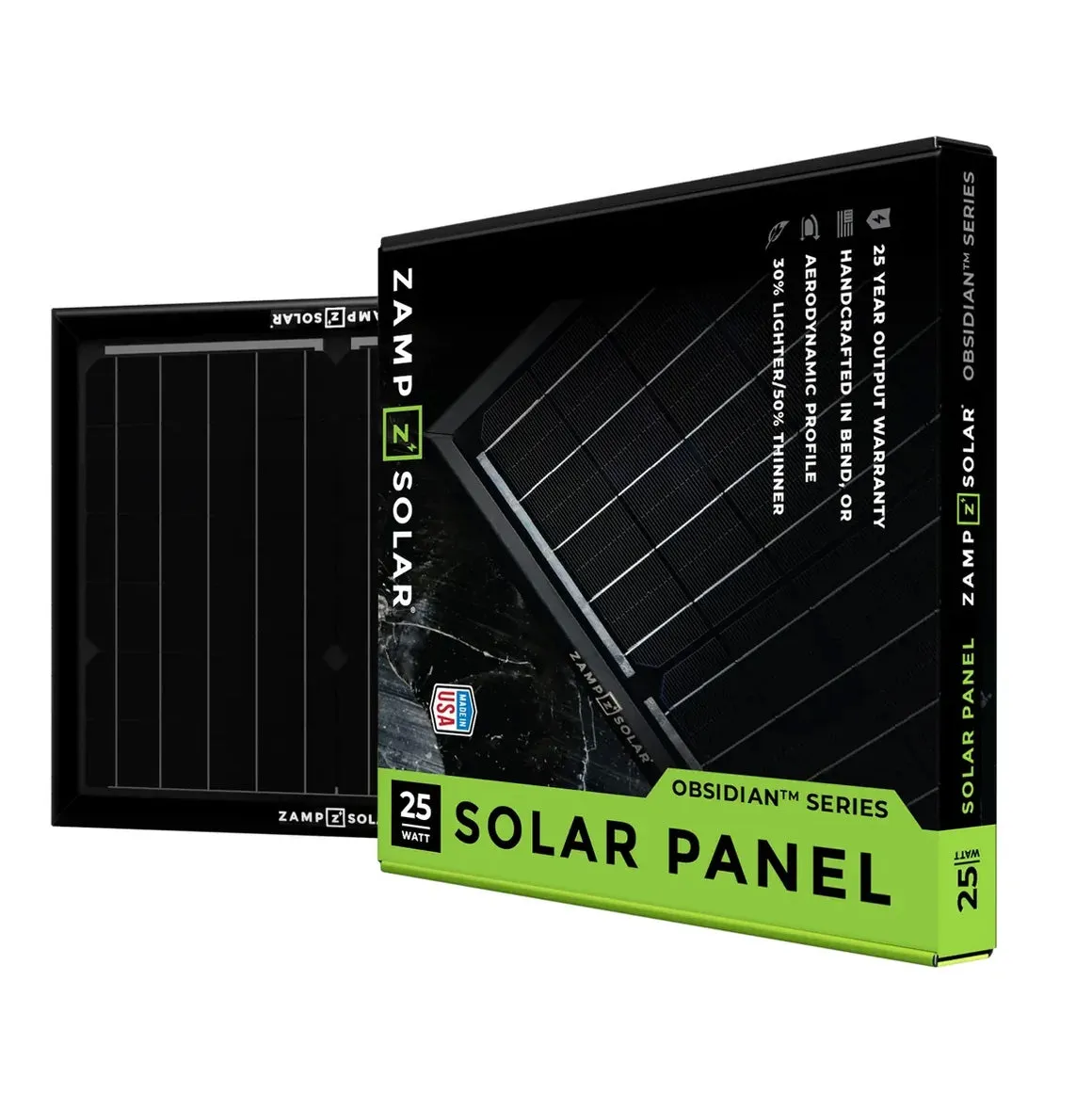 Zamp Solar OBSIDIAN® SERIES 25-Watt Solar Panel Kit