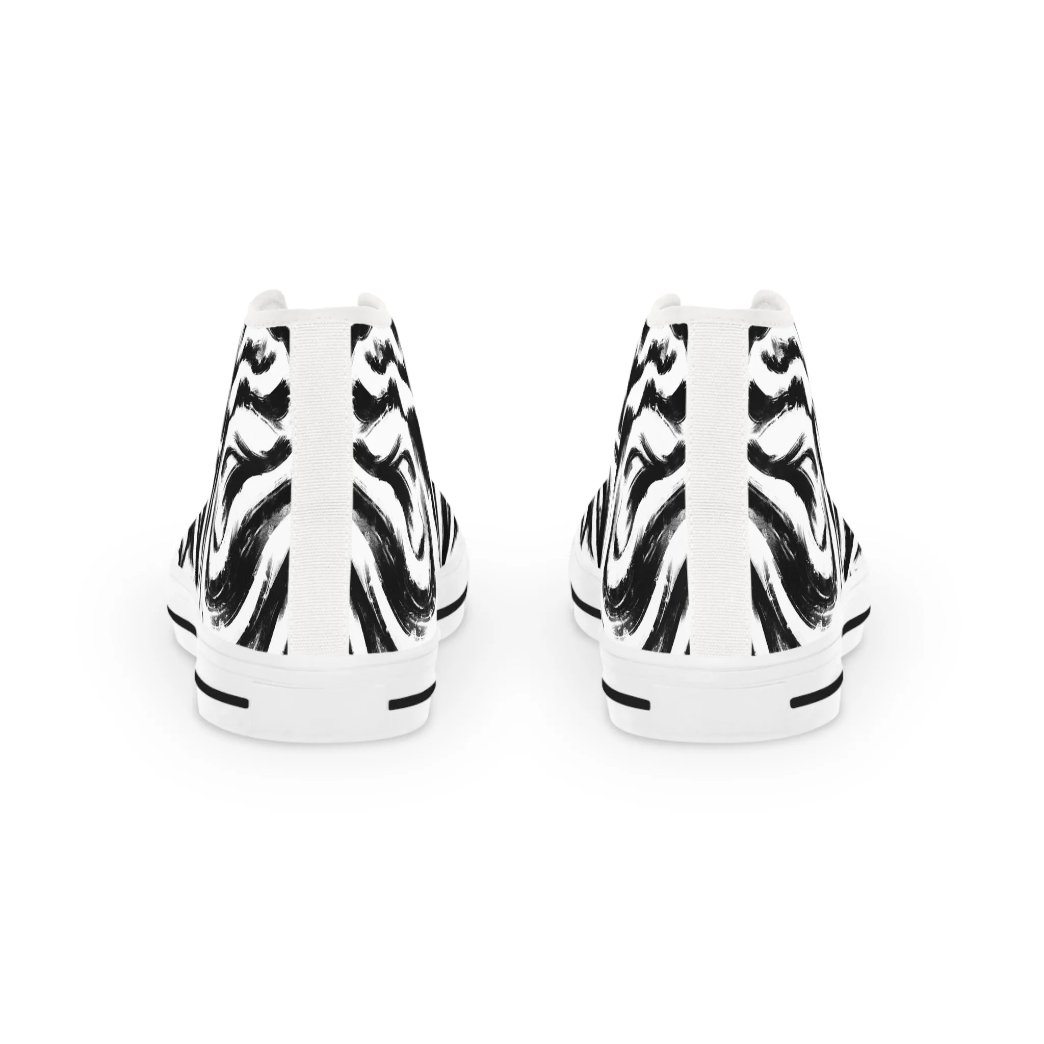 Zebra Men's High Top Sneakers