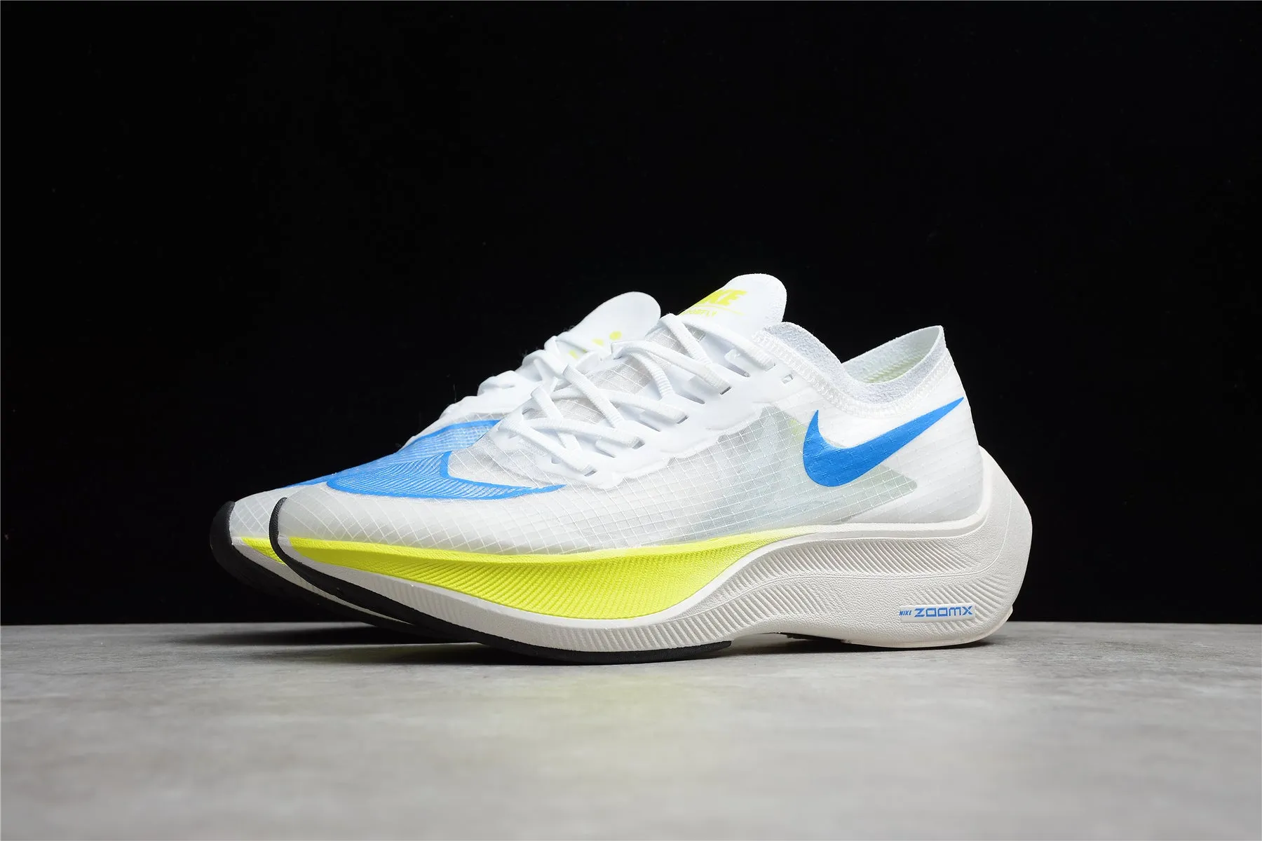 ZoomX Vaporfly NEXT% 2 White，Blue and Yellow